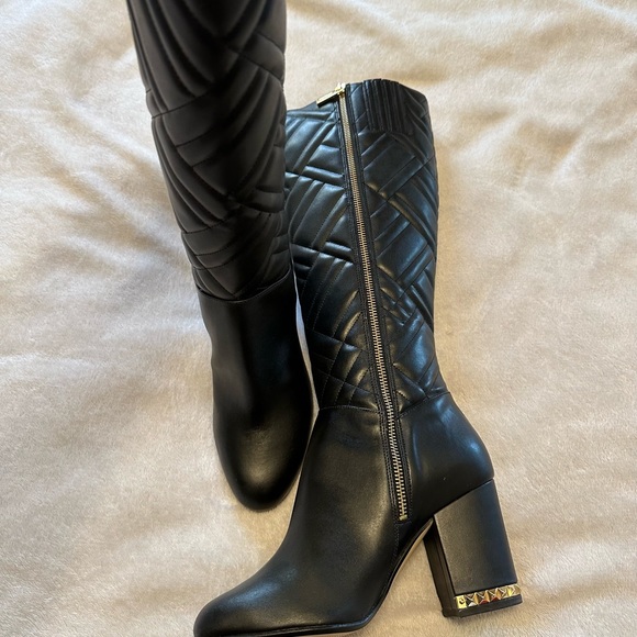 SOLD‼️Michael Kors Nadine Boot Quilted Nappa PU Size:7 Black - Picture 5 of 15